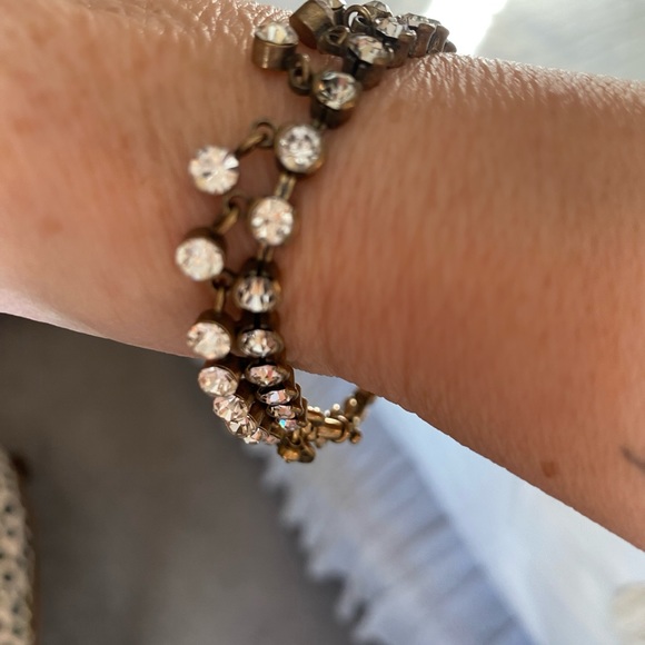 J. Crew Dangling Rhinestone Bracelet - Picture 2 of 5